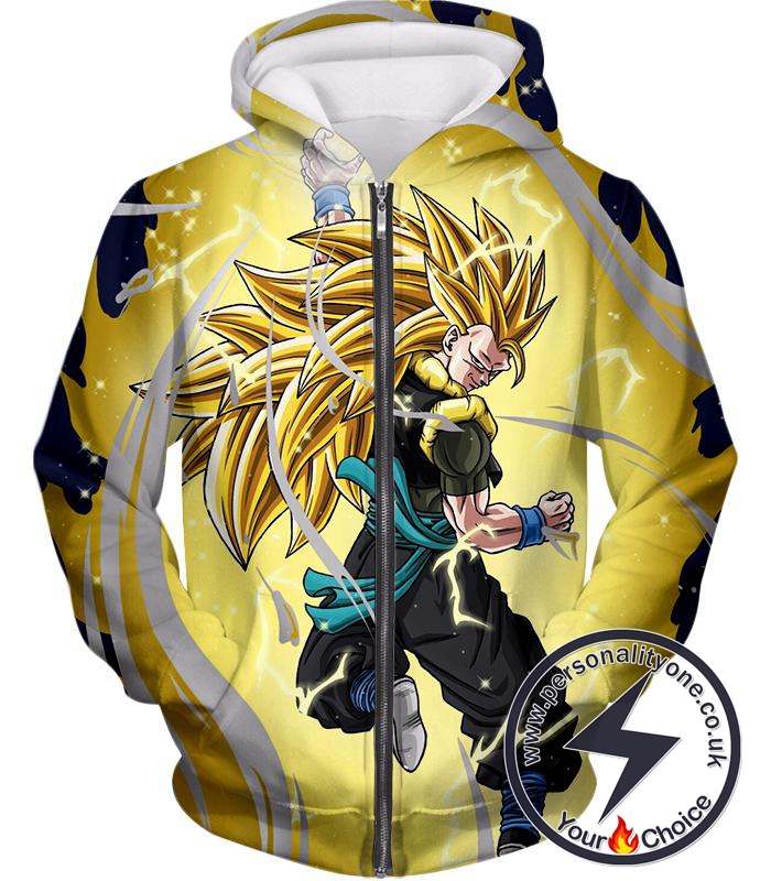 Dragon Ball Super Gogeta Xeno Awesome Super Saiyan 3 Form Action Anime Zip Up Hoodie